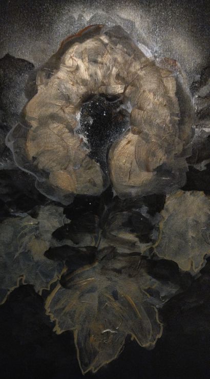 golden flowers - a Paint Artwork by Solange Levitte