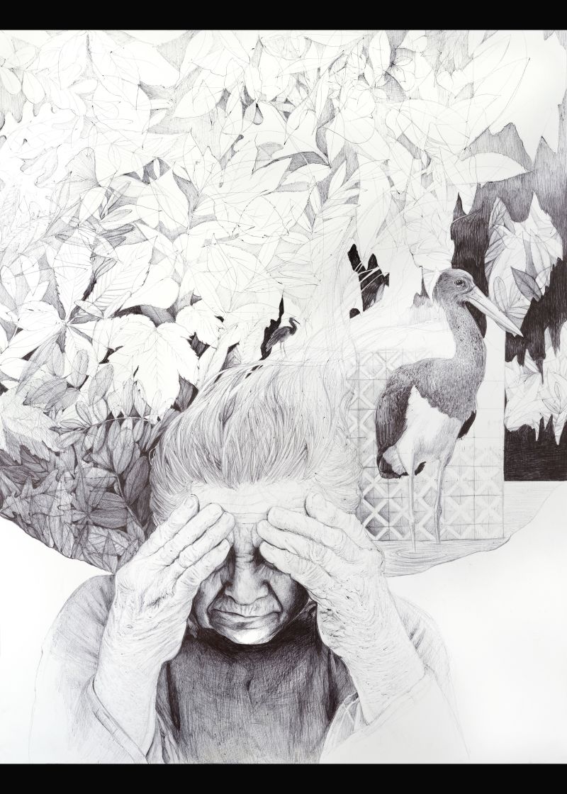 Anthropocène IV - a Paintings by RAT-FISCHER Lou