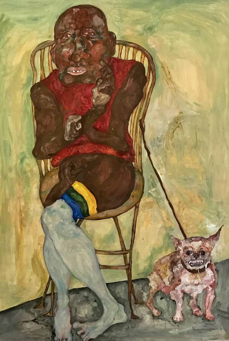4. Woman sitting on the chair - a Paint by Mareh LEE