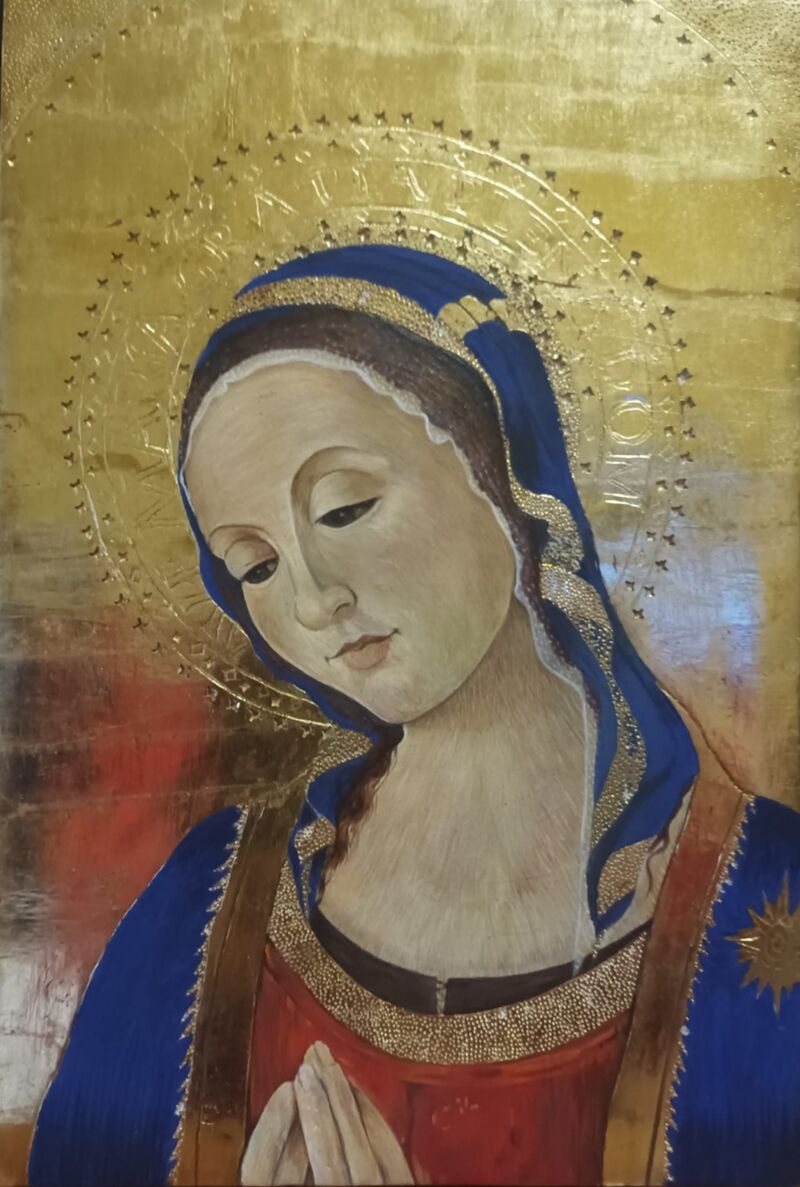 Madonna - a Paint by Irene Pietrosanti