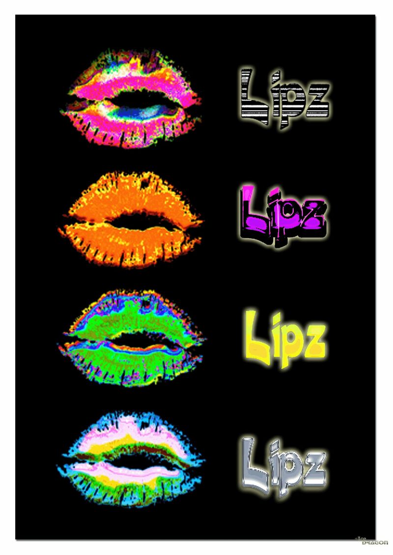 Lipz - 2014 - Finished onto Backing Board 2018 - a Digital Graphics and Cartoon by Charlotte A Cornish