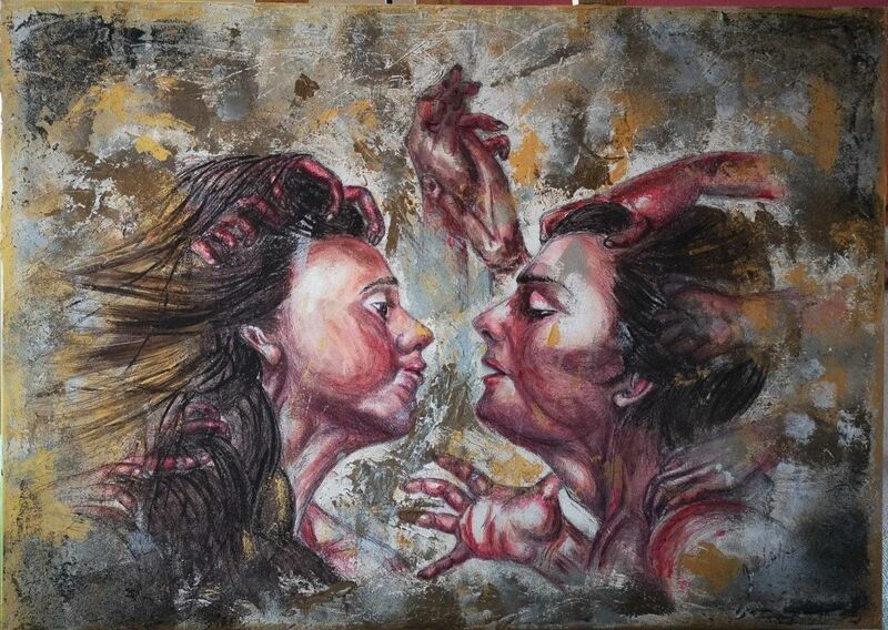 CATACLISMA D'AMORE - a Paint by Valentina Del Gaudio