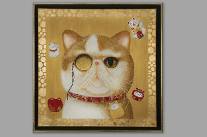 Lucky Money Cat - A Art Design Artwork by Elena Belous