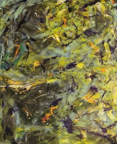 Ocean melted in Nights - a Paint Artowrk by SOPHIE ARLETTE MARIE JOURDAIN DE THIEULLOY