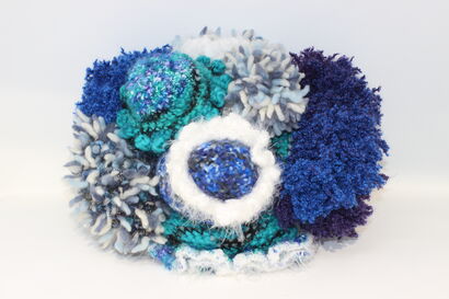 Blue Anemones - A Sculpture & Installation Artwork by Marita Setas Ferro
