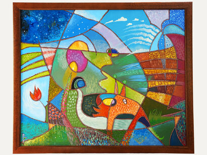 The wind and the kite - a Paint Artowrk by Marek-Lars Kruusen