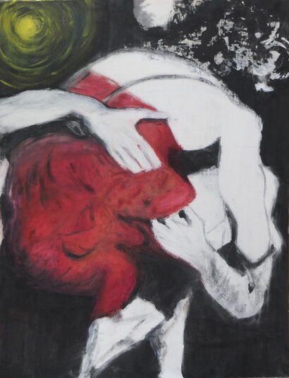 Abbraccio - a Paint Artowrk by Oriana Tonelli