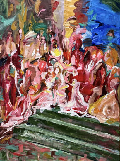 The Stage is Already Set - a Paint Artowrk by Linda He