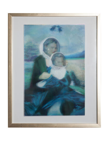 Virgin with Child (Terra incognita) - A Paint Artwork by Christian Dworak