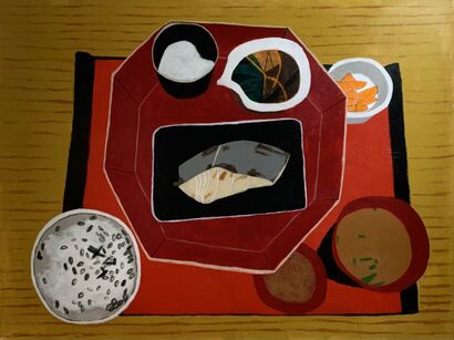 Japanese Meal - a Paint Artowrk by Claude Jeong