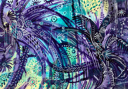 Yucca plants inspired - a Paint Artowrk by Biancodizinco art