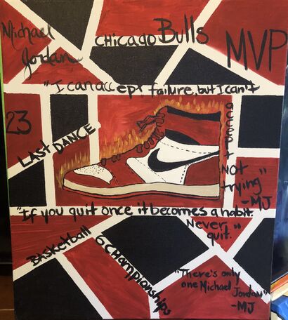 The most expensive sneaker - a Paint Artowrk by Sharon Mabel