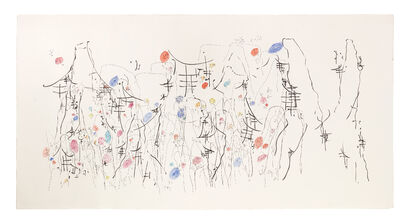 Inhabited Mountain  - a Paint Artowrk by Jeanteur Paul