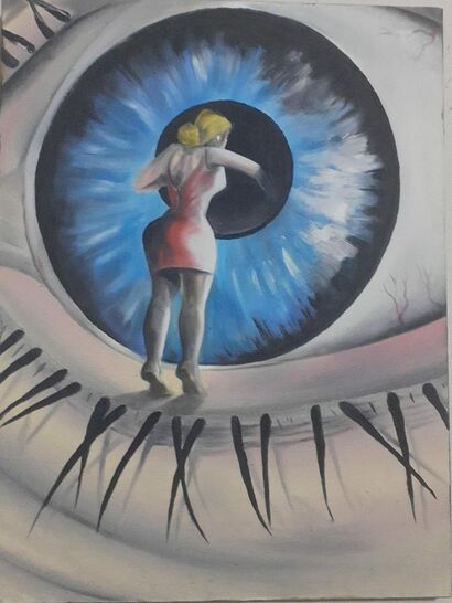 CURIOSITY WITH THE NUDE EYE - A Paint Artwork by WOLF