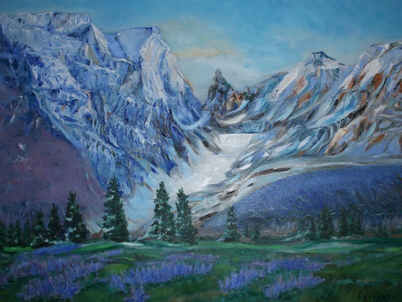 Bear's Tooth of the Beartooth Wilderness, Montana - a Paint by eleanor guerrero