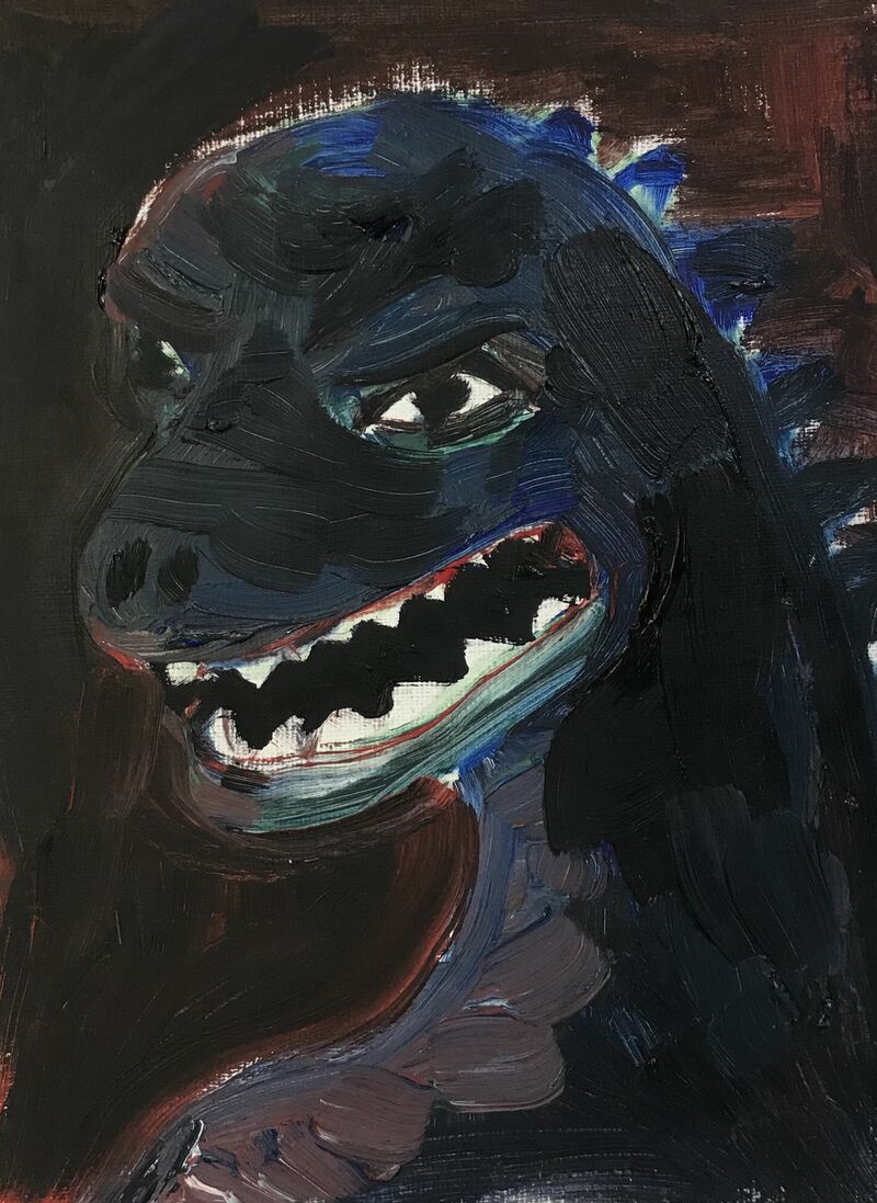 Portrait of Godzilla - a Paint by Nadia Kazakovtseva