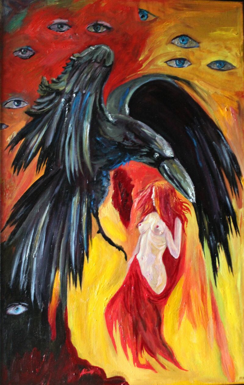 Raven - a Paint by Margarita Makarova