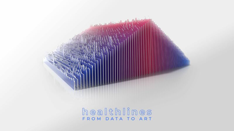 Healtlines - from data to art - a Digital Art by Valerio Pastafiglia