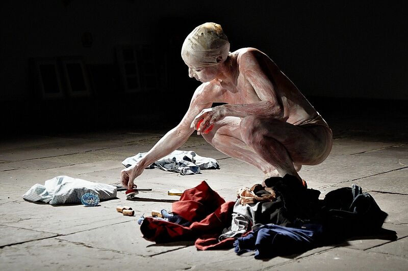 deconstruction  of the father - a Performance by Seror Dorothea