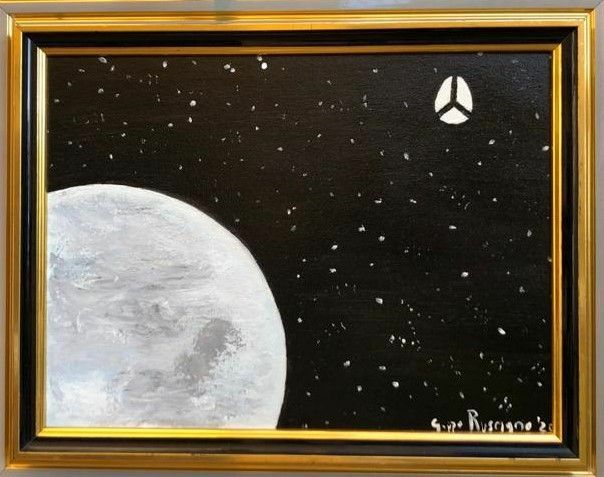 PEACE IN THE SPACE - a Paint by Giuseppe Ruscigno
