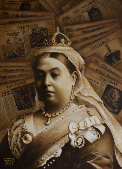 The British Empire - a Paint Artowrk by Farnaz Ahmadi