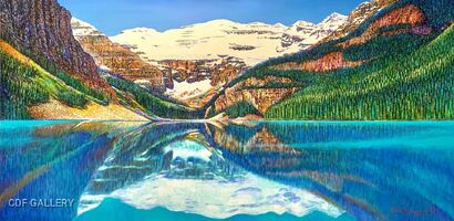 Lake Louise  - a Paint Artowrk by Charlie Frenal