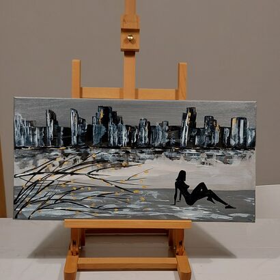 Al di qua del fiume - A Paint Artwork by Elisa Coccato