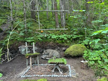 Wald Hotel Grindel: We are all visitors in nature. - a Land Art Artowrk by Daniella Rubinovitz