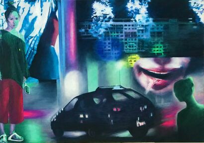 Neon ballad - a Paint Artowrk by Elisabeth Guyot