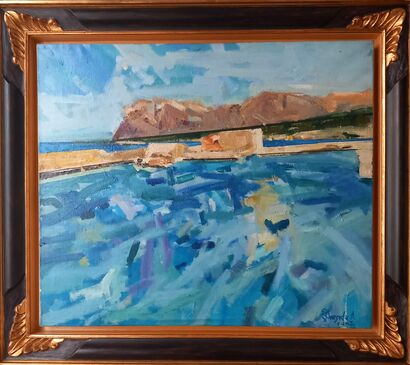 XANIA-PORT, CRETE. - a Paint Artowrk by Juan Ignacio Quesada