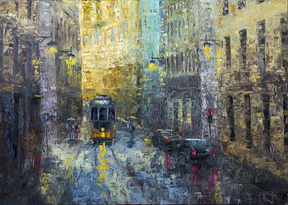 City of Lisbon - A Paint Artwork by Zaneta Bringel