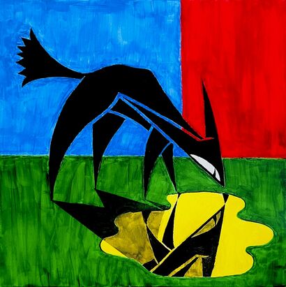 Puddle - a Paint Artowrk by Sasha Sobak