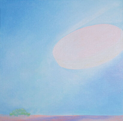 sun is landing - A Paint Artwork by suresh babu maddilety