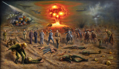 The Cycle of War - a Paint Artowrk by Farnaz Ahmadi