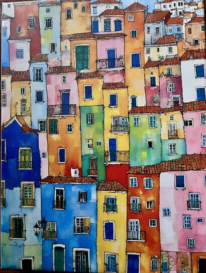 My town - a Paint Artowrk by WhatAnadidnext