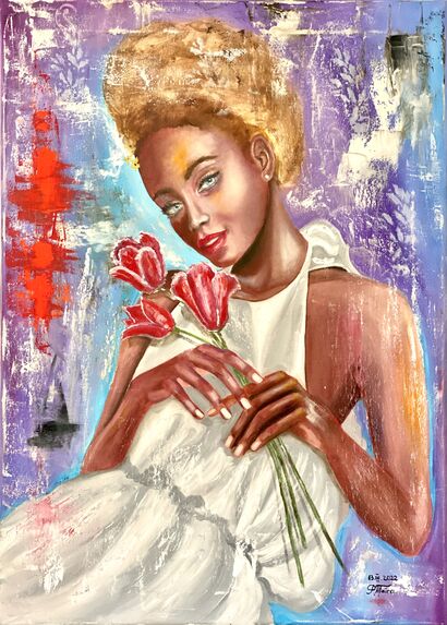 CUBAN FLOWERS - a Paint Artowrk by Patricia Denis Titeica