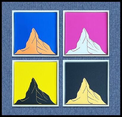 CMYK Matterhorn - a Paint Artowrk by Francesca Caruso Bucolo