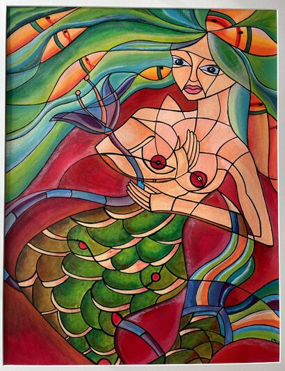 Matanzas Mermaid - a Paint Artowrk by Pitona_Art