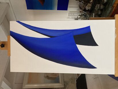 Voile bleue 001 - a Paint Artowrk by Lobsang lobsang