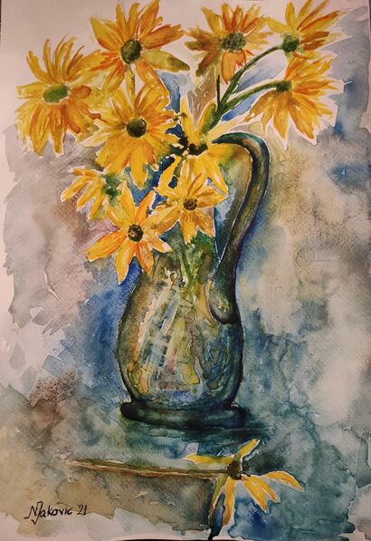 Spring flowers - a Paint Artowrk by Nancy Jakovic