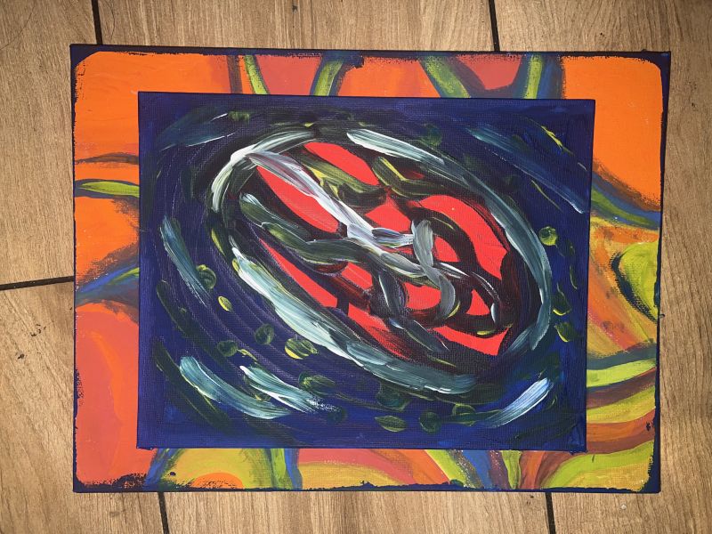 cacao the birth of civilization - a Paintings by gladys corado