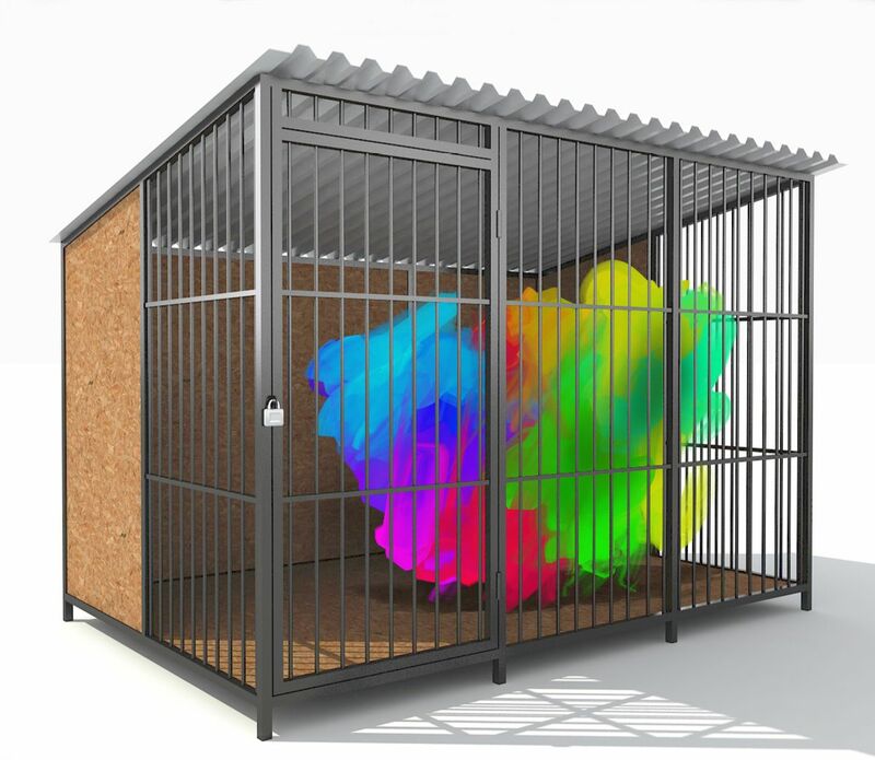 abstract in the cage - a Digital Graphics and Cartoon by suresh babu maddilety