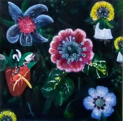 Fleur du Mal II - a Paint Artowrk by Atelier Lilikuss