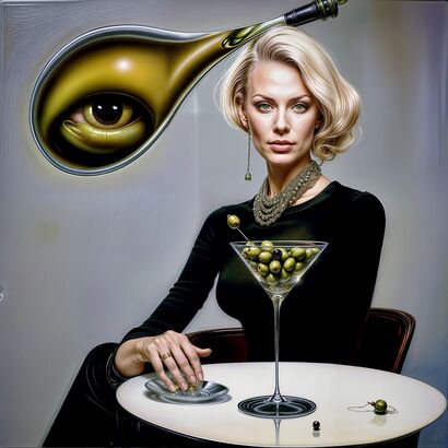 The Olive Gaze - a Digital Art Artowrk by Valiantsina Sheliah