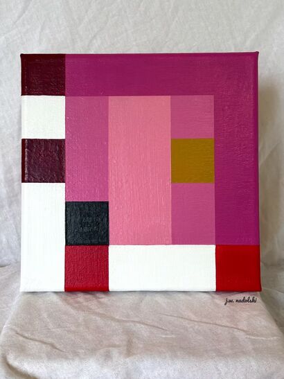 Solve the Puzzle: No. 3, Magenta - a Paint Artowrk by Justin