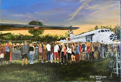 Party at the museum - a Paint Artowrk by Esa Heiskanen