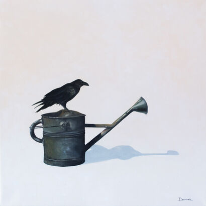 watering can - a Paint Artowrk by Denise Sanna