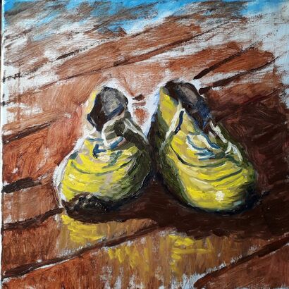Boots of artist - a Paint Artowrk by Bogdan Bryl