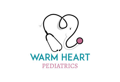 Warm Heart Pediatrics Logo Design - A Digital Art Artwork by Michael Maloney