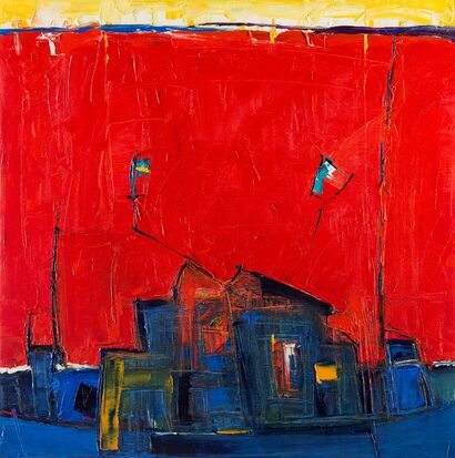 House of blue light - A Paint Artwork by Evgeny Yakovlev